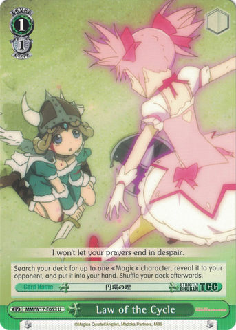 MM/W17-E053 Law of the Cycle - Puella Magi Madoka Magica English Weiss Schwarz Trading Card Game