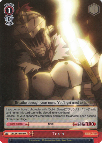 GBS/S63-E053 Torch - Goblin Slayer English Weiss Schwarz Trading Card Game