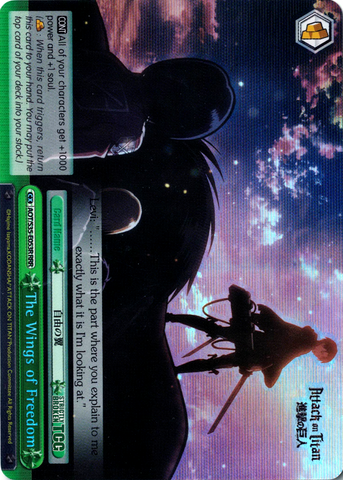 AOT/S35-E053R The Wings of Freedom (Foil) - Attack On Titan Vol.1 English Weiss Schwarz Trading Card Game