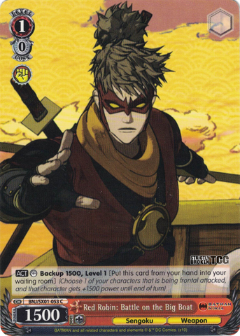BNJ/SX01-053 Red Robin: Battle on the Big Boat - Batman Ninja English Weiss Schwarz Trading Card Game