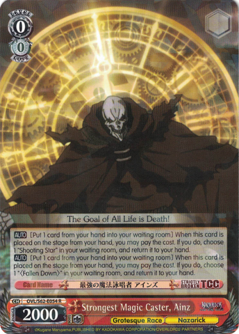 OVL/S62-E054 Strongest Magic Caster, Ainz - Nazarick: Tomb of the Undead English Weiss Schwarz Trading Card Game