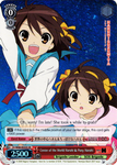 SY/W08-E055S Center of the World Haruhi & Puny Haruhi (Foil) - The Melancholy of Haruhi Suzumiya English Weiss Schwarz Trading Card Game