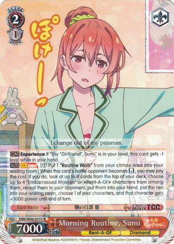 KNK/W86-E055 Morning Routine, Sumi - Rent-A-Girlfriend Weiss Schwarz English Trading Card Game