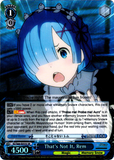 RZ/S68-E055S That's Not It, Rem (Foil) - Re:ZERO -Starting Life in Another World- Memory Snow English Weiss Schwarz Trading Card Game