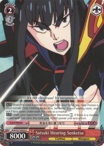 KLK/S27-E055 Satsuki Wearing Senketsu -Kill la Kill English Weiss Schwarz Trading Card Game