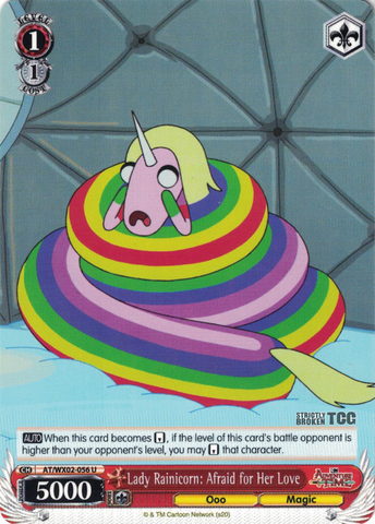 AT/WX02-056 Lady Rainicorn: Afraid for Her Love - Adventure Time English Weiss Schwarz Trading Card Game
