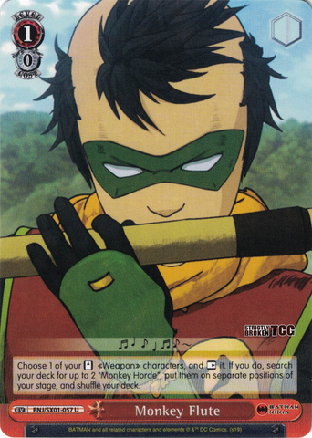 BNJ/SX01-057 Monkey Flute - Batman Ninja English Weiss Schwarz Trading Card Game