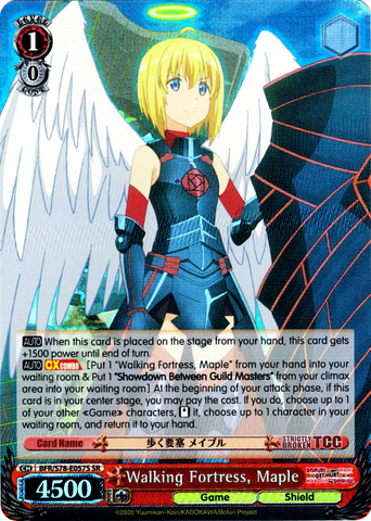 BFR/S78-E057S Walking Fortress, Maple (Foil) - BOFURI: I Don't Want to Get Hurt, so I'll Max Out my Defense English Weiss Schwarz Trading Card Game