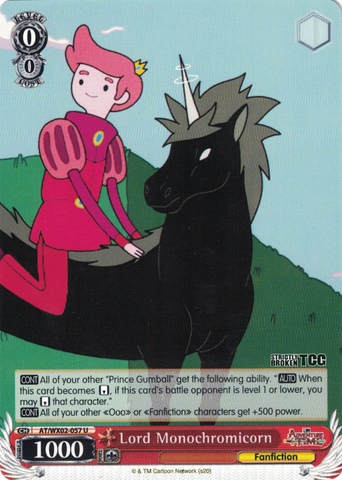 AT/WX02-057 Lord Monochromicorn - Adventure Time English Weiss Schwarz Trading Card Game