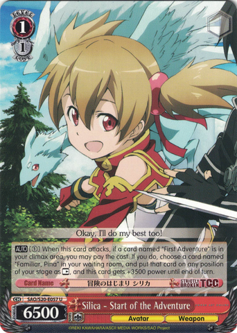 SAO/S20-E057 Silica - Start of the Adventure - Sword Art Online English Weiss Schwarz Trading Card Game