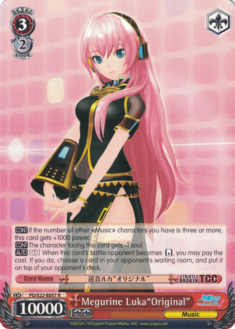 PD/S22-E057 Megurine Luka"Original" - Hatsune Miku -Project DIVA- ƒ English Weiss Schwarz Trading Card Game