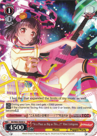 BD/W63-E059 "In a Place as Big as This...?!" Rimi Ushigome - Bang Dream Girls Band Party! Vol.2 English Weiss Schwarz Trading Card Game
