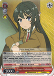 SBY/W64-E059 Paper-Thin Existence, Mai Sakurajima - Rascal Does Not Dream of Bunny Girl Senpai English Weiss Schwarz Trading Card Game