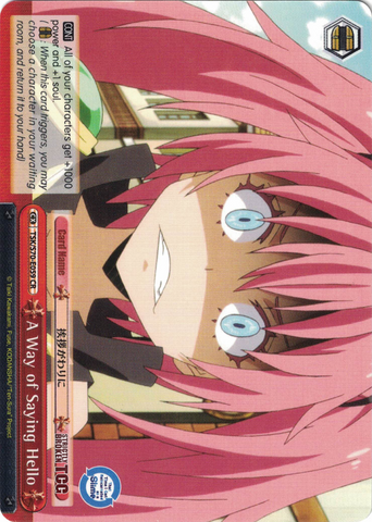 TSK/S70-E059 A Way of Saying Hello - That Time I Got Reincarnated as a Slime Vol. 1 English Weiss Schwarz Trading Card Game