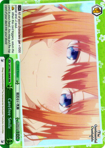 5HY/W83-E060R Carefree Smile (Foil) - The Quintessential Quintuplets English Weiss Schwarz Trading Card Game