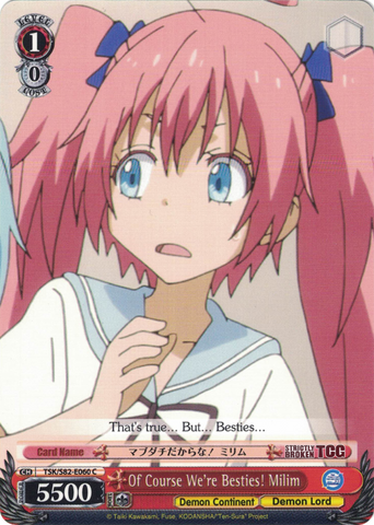 TSK/S82-E060 Of Course We're Besties! Milim - That Time I Got Reincarnated as a Slime Vol. 2 English Weiss Schwarz Trading Card Game