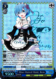 RZ/S46-E060SP Blue-Haired Maid, Rem (Foil) - Re:ZERO -Starting Life in Another World- Vol. 1 English Weiss Schwarz Trading Card Game