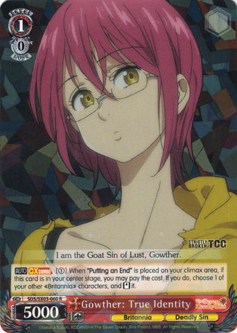 SDS/SX03-060 Gowther: True Identity - The Seven Deadly Sins English Weiss Schwarz Trading Card Game