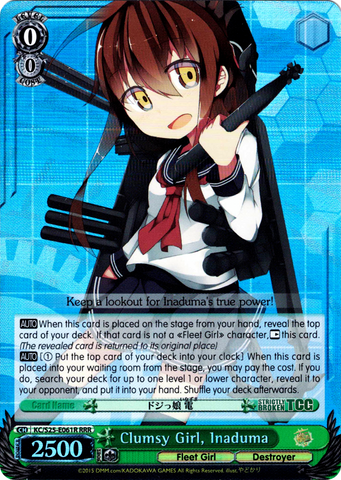 KC/S25-E061R Clumsy Girl, Inaduma (Foil) - Kancolle English Weiss Schwarz Trading Card Game