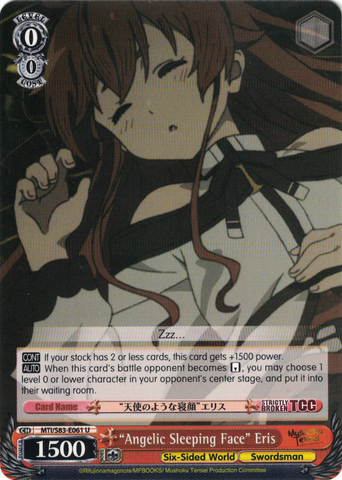 MTI/S83-E061 "Angelic Sleeping Face" Eris - Mushoku Tensei English Weiss Schwarz Trading Card Game
