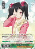 LL/EN-W01-061 Nico in Pajamas - Love Live! DX English Weiss Schwarz Trading Card Game