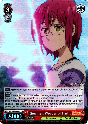 SDS/SX03-062S Gowther: Wielder of Harlit (Foil) - The Seven Deadly Sins English Weiss Schwarz Trading Card Game