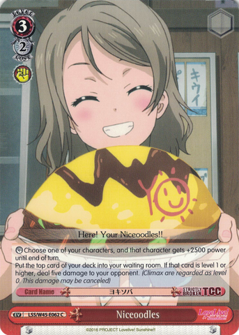 LSS/W45-E062 Niceoodles - Love Live! Sunshine!! English Weiss Schwarz Trading Card Game