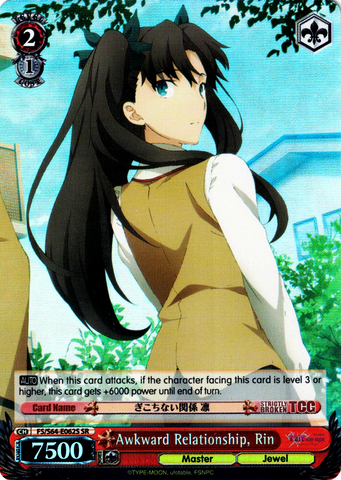FS/S64-E062S Awkward Relationship, Rin (Foil) - Fate/Stay Night Heaven's Feel Vol.1 English Weiss Schwarz Trading Card Game