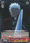 FS/S36-E062 “End of Fight” Archer - Fate/Stay Night Unlimited Blade Works Vol.2 English Weiss Schwarz Trading Card Game