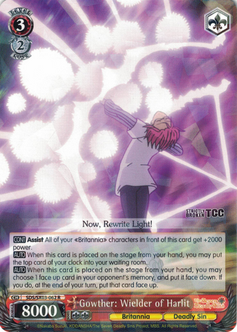 SDS/SX03-062 Gowther: Wielder of Harlit - The Seven Deadly Sins English Weiss Schwarz Trading Card Game
