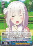RZ/S46-E062 Angel's Smile, Emilia - Re:ZERO -Starting Life in Another World- Vol. 1 English Weiss Schwarz Trading Card Game
