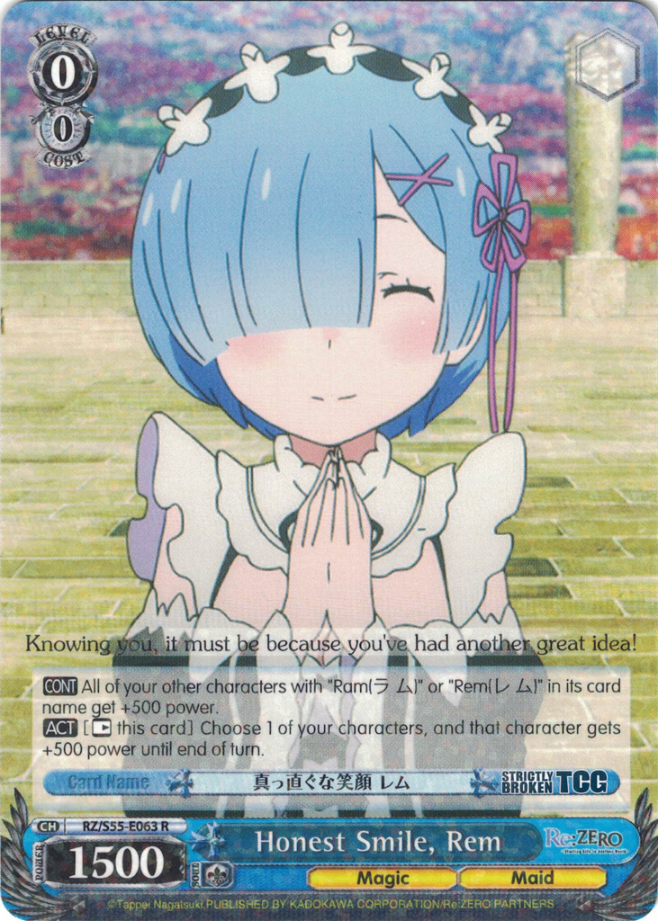 Ro Rz Smile RZ/S55-E063 Honest Smile, Rem - Re:ZERO -Starting Life in Another Worl ...