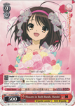 SY/W08-E063 	Flowers in Both Hands, Haruhi - The Melancholy of Haruhi Suzumiya English Weiss Schwarz Trading Card Game
