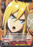 AOT/S50-E063 "Fine as Is" Christa - Attack On Titan Vol.2 English Weiss Schwarz Trading Card Game