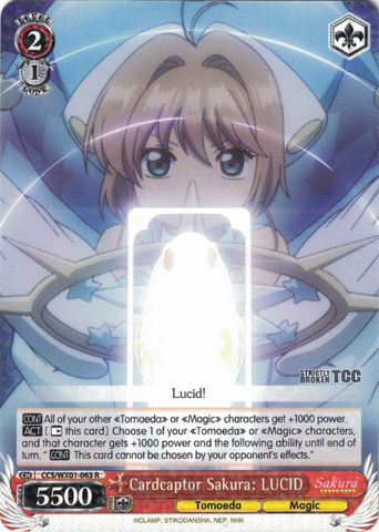 CCS/WX01-063 Cardcaptor Sakura: LUCID - Cardcaptor Sakura English Weiss Schwarz Trading Card Game