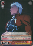 FS/S34-E063 Proof of Contract, Archer - Fate/Stay Night Unlimited Bladeworks Vol.1 English Weiss Schwarz Trading Card Game