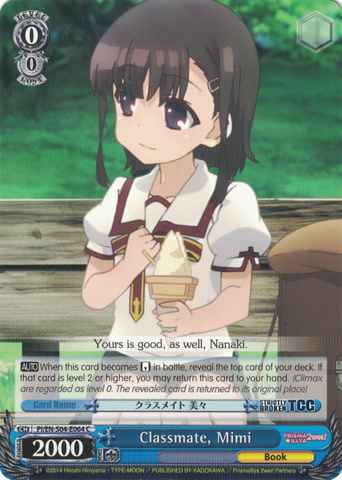 PI/EN-S04-E064 Classmate, Mimi - Fate/Kaleid Liner Prisma Illya English Weiss Schwarz Trading Card Game