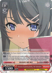 SBY/W64-E065 Emotions Escalating Quickly, Mai Sakurajima - Rascal Does Not Dream of Bunny Girl Senpai English Weiss Schwarz Trading Card Game