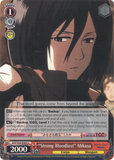 AOT/S35-E065 "Strong Bloodlust" Mikasa - Attack On Titan Vol.1 English Weiss Schwarz Trading Card Game