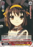 SY/W08-E065 Vocalist, Haruhi - The Melancholy of Haruhi Suzumiya English Weiss Schwarz Trading Card Game