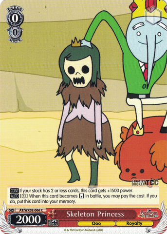 AT/WX02-066 Skeleton Princess - Adventure Time English Weiss Schwarz Trading Card Game