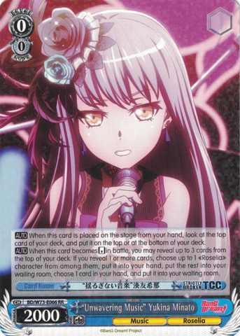 BD/W73-E066 "Unwavering Music" Yukina Minato - Bang Dream Vol.2 English Weiss Schwarz Trading Card Game