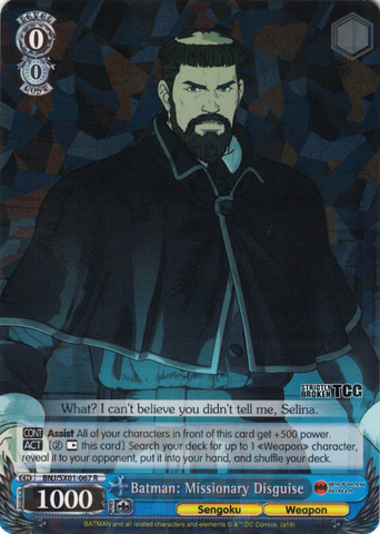 BNJ/SX01-067 Batman: Missionary Disguise - Batman Ninja English Weiss Schwarz Trading Card Game