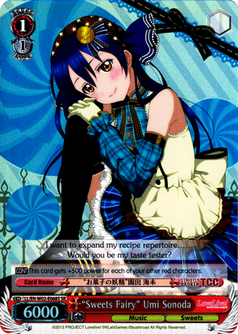 LL/EN-W02-E068S “Sweets Fairy” Umi Sonoda (Foil) - Love Live! DX Vol.2 English Weiss Schwarz Trading Card Game