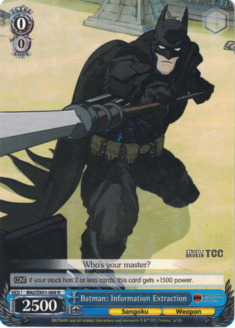 BNJ/SX01-069 Batman: Information Extraction - Batman Ninja English Weiss Schwarz Trading Card Game