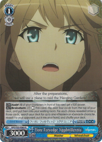 APO/S53-E069 Fiore Forvedge Yggdmillennia - Fate/Apocrypha English Weiss Schwarz Trading Card Game