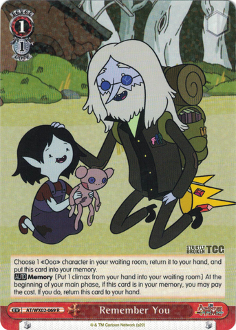 AT/WX02-069 Remember You - Adventure Time English Weiss Schwarz Trading Card Game