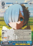 RZ/S46-E069 Modest Request, Rem - Re:ZERO -Starting Life in Another World- Vol. 1 English Weiss Schwarz Trading Card Game