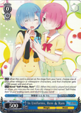 RZ/S46-E070 In Uniforms, Rem & Ram - Re:ZERO -Starting Life in Another World-Vol. 1  English Weiss Schwarz Trading Card Game