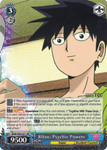 MOB/SX02-071 Ritsu: Psychic Powers - Mob Psycho 100 English Weiss Schwarz Trading Card Game